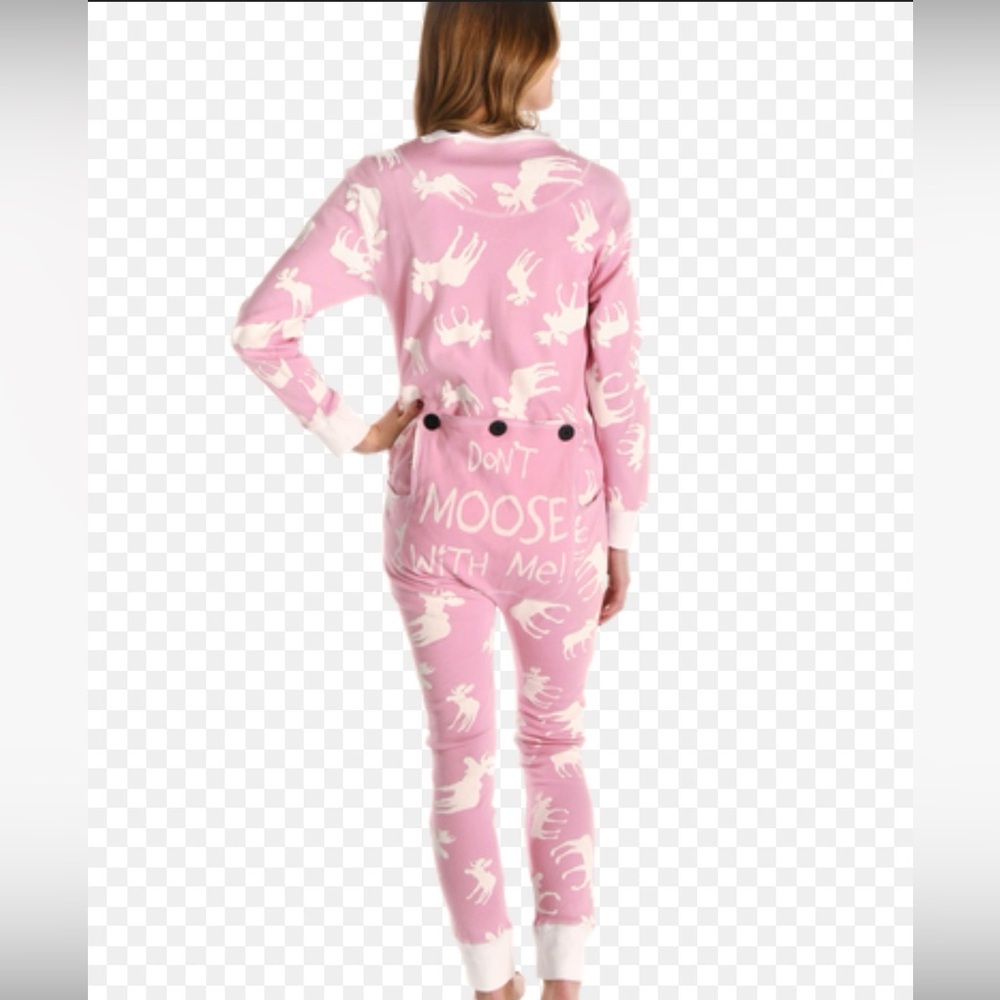 Lazy One Adult Unisex Classic Moose FlapJack in Pink